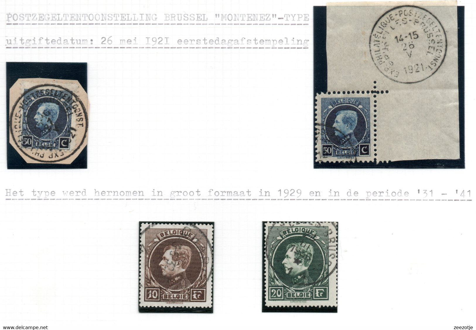 Verzameling Montenez - Mooie Stempels - 1929-1941 Gran Montenez