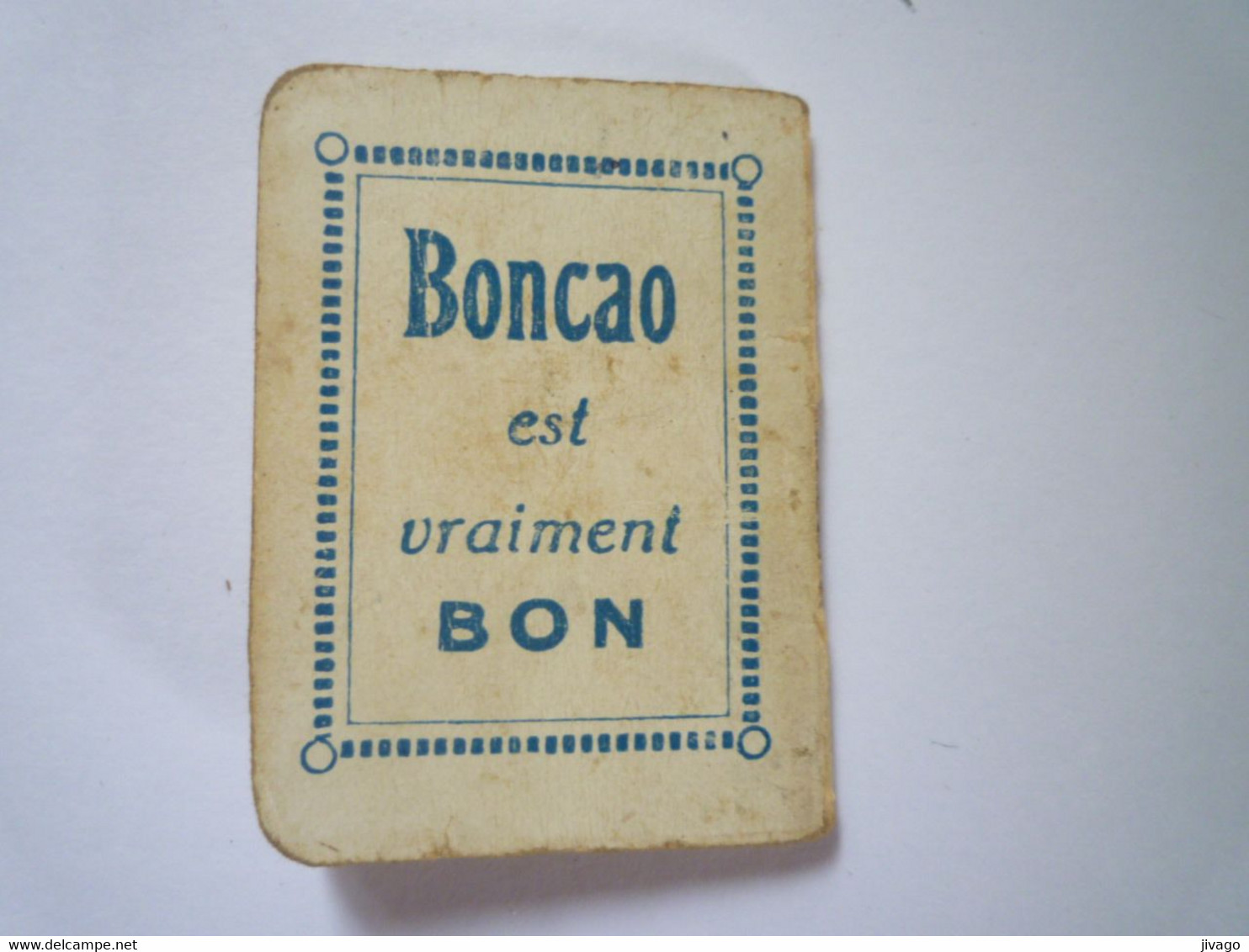 2022 - 4583  PETIT ALMANACH  PUB  " BONCAO "  1918  (format 3,5 X 5cm)   XXX - Klein Formaat: 1901-20