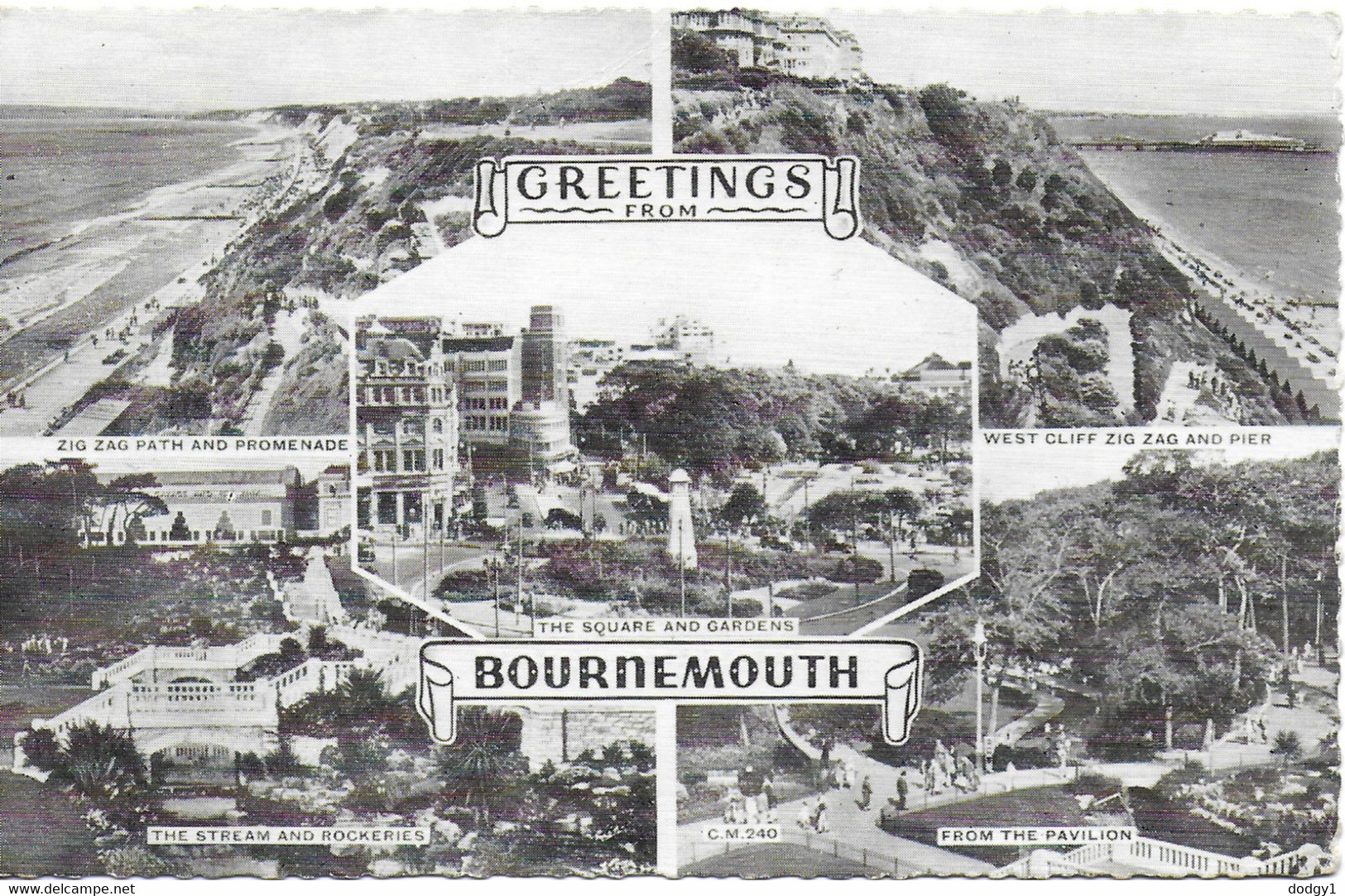 SCENES FROM BOURNEMOUTH, HAMPSHIRE, ENGLAND. Circa 1961 USED POSTCARD   Ty8 - Bournemouth (bis 1972)