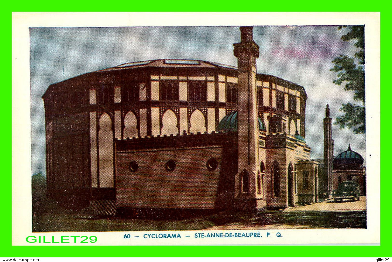 STE-ANNE DE BEAUPRÉ, QUÉBEC - CYCLORAMA - LORENZO AUDET ENR. ÉDITEUR No 60 - CIRCULÉE EN 1986 - - Ste. Anne De Beaupré