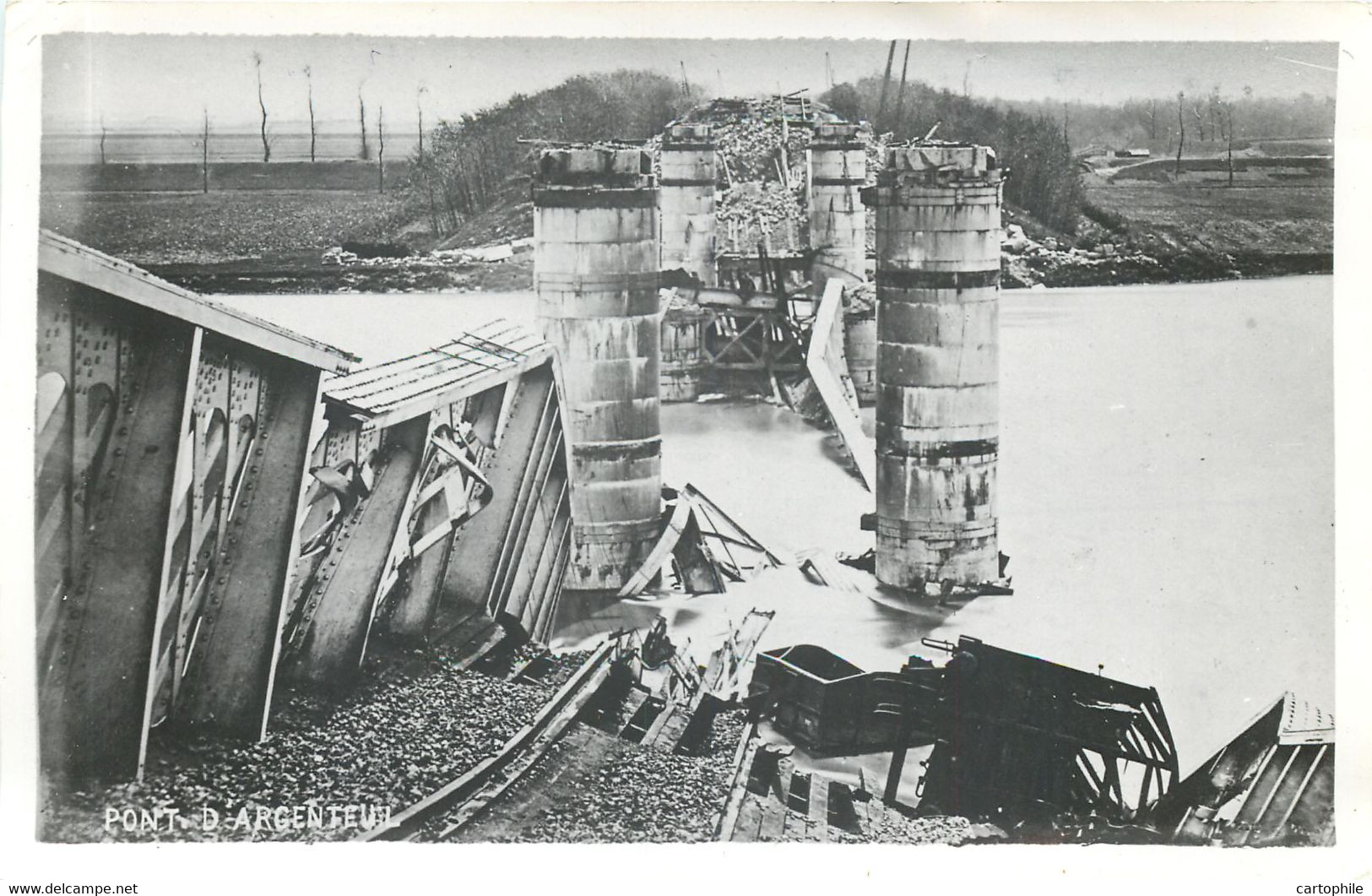 Argenteuil (95) - Photo 12x19 Cm - Pont Détruit Lors De La Commune En 1871 - Guerre, Militaire