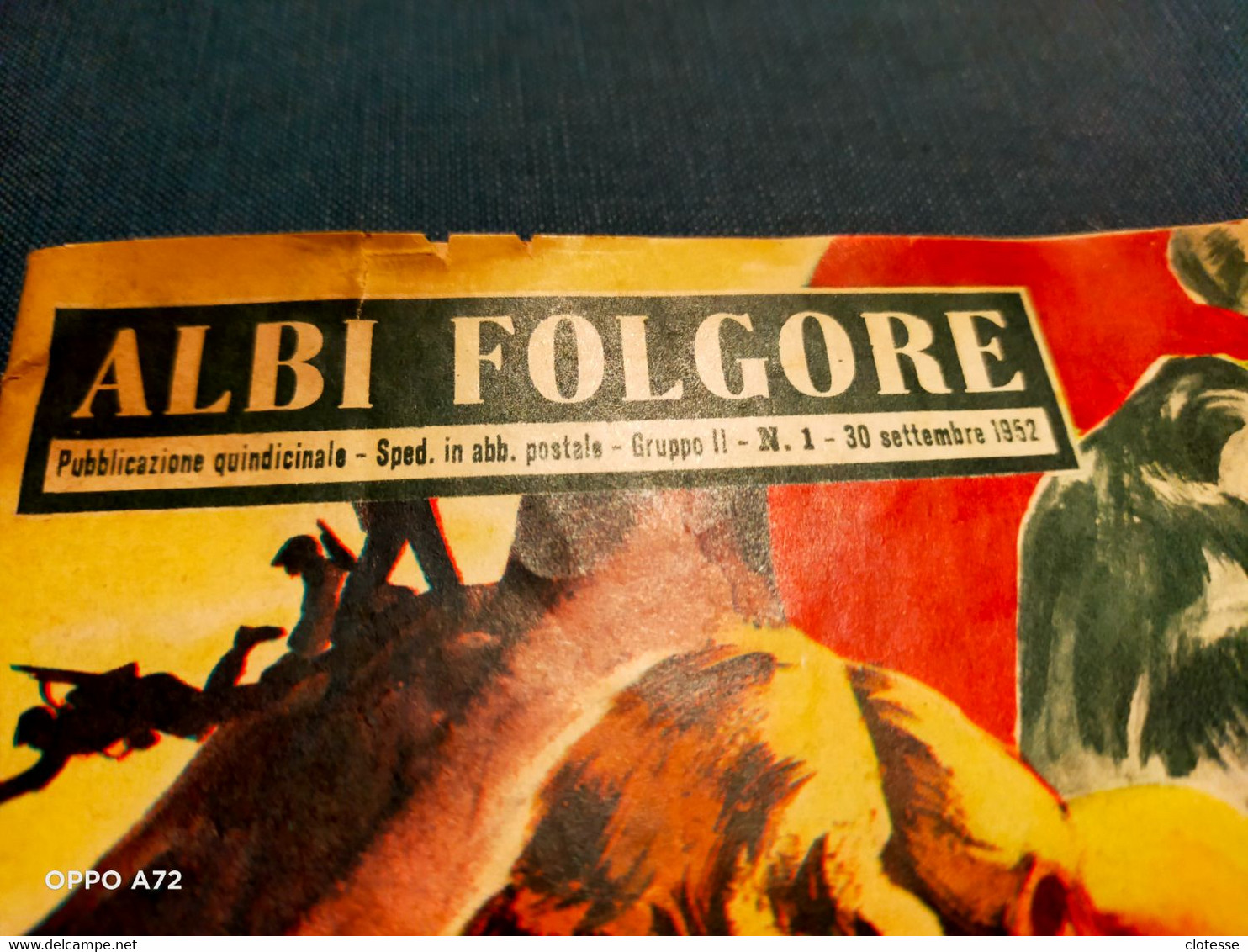 Albi Folgore N.1 30 Settembre 1952 - Prime Edizioni