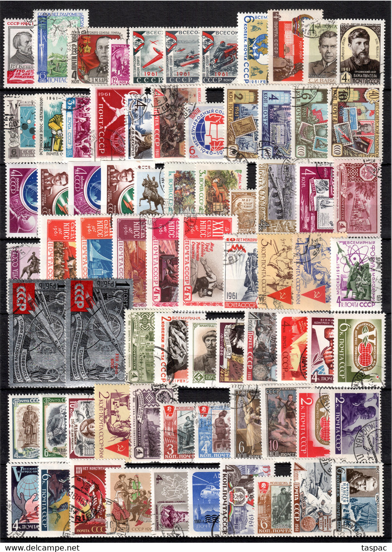 Soviet Union 1961-1991 Complete Year Set Used (without Mi# Block 33) - Collezioni