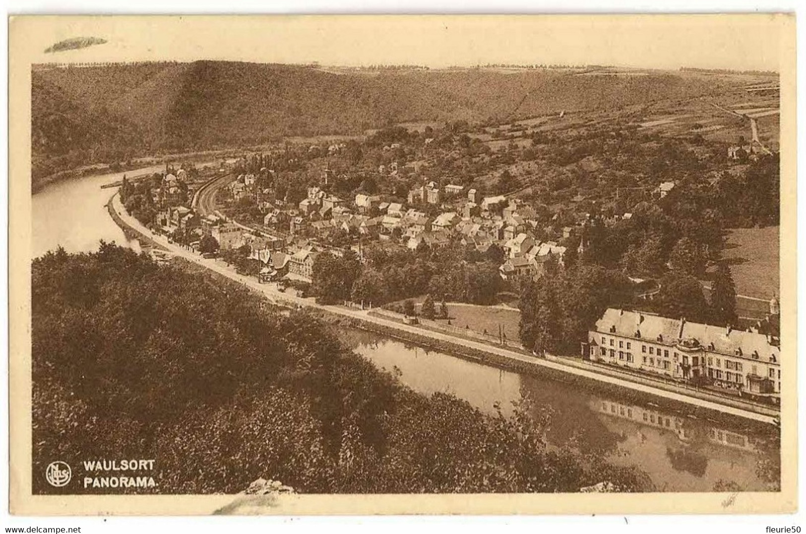 WAULSORT - Panorama. 1937, Vers Tournai. - Hastière