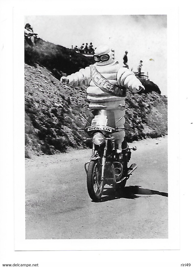 Photo  Tour De France 1975 Moto MICHELIN, Publicité "bibendum Michelin" 10*15 Voir Description Et Scanne - Deportes