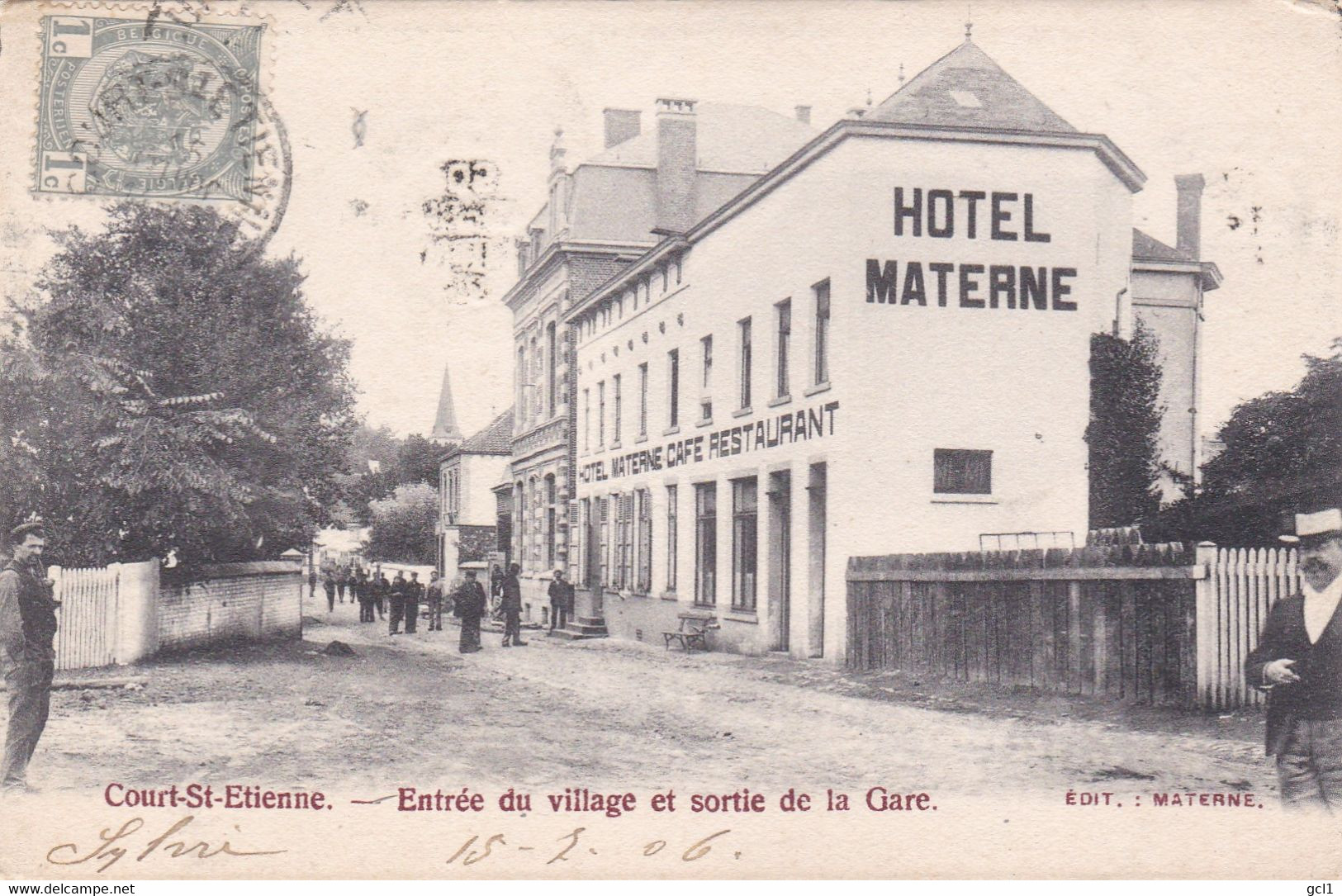 Court St. Etienne - Entree Du Village Et Sortie De La Gare - Court-Saint-Etienne