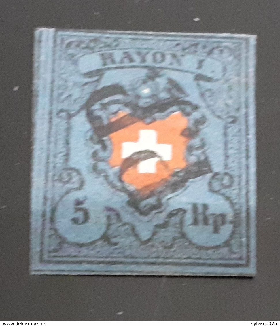 N° 14 Oblit. RARE état TTB - 1843-1852 Federal & Cantonal Stamps