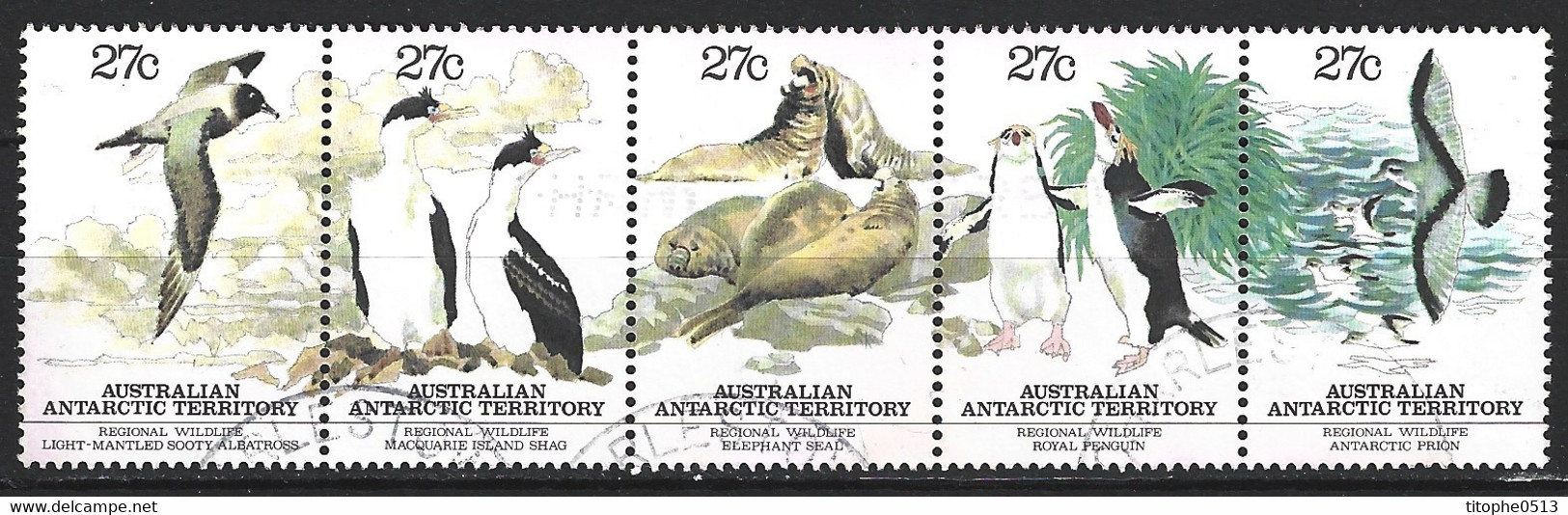 ANTARCTIQUE AUSTRALIEN. N°55-9 Oblitérés De 1983. Vie Sauvage Régionale. - Antarktischen Tierwelt