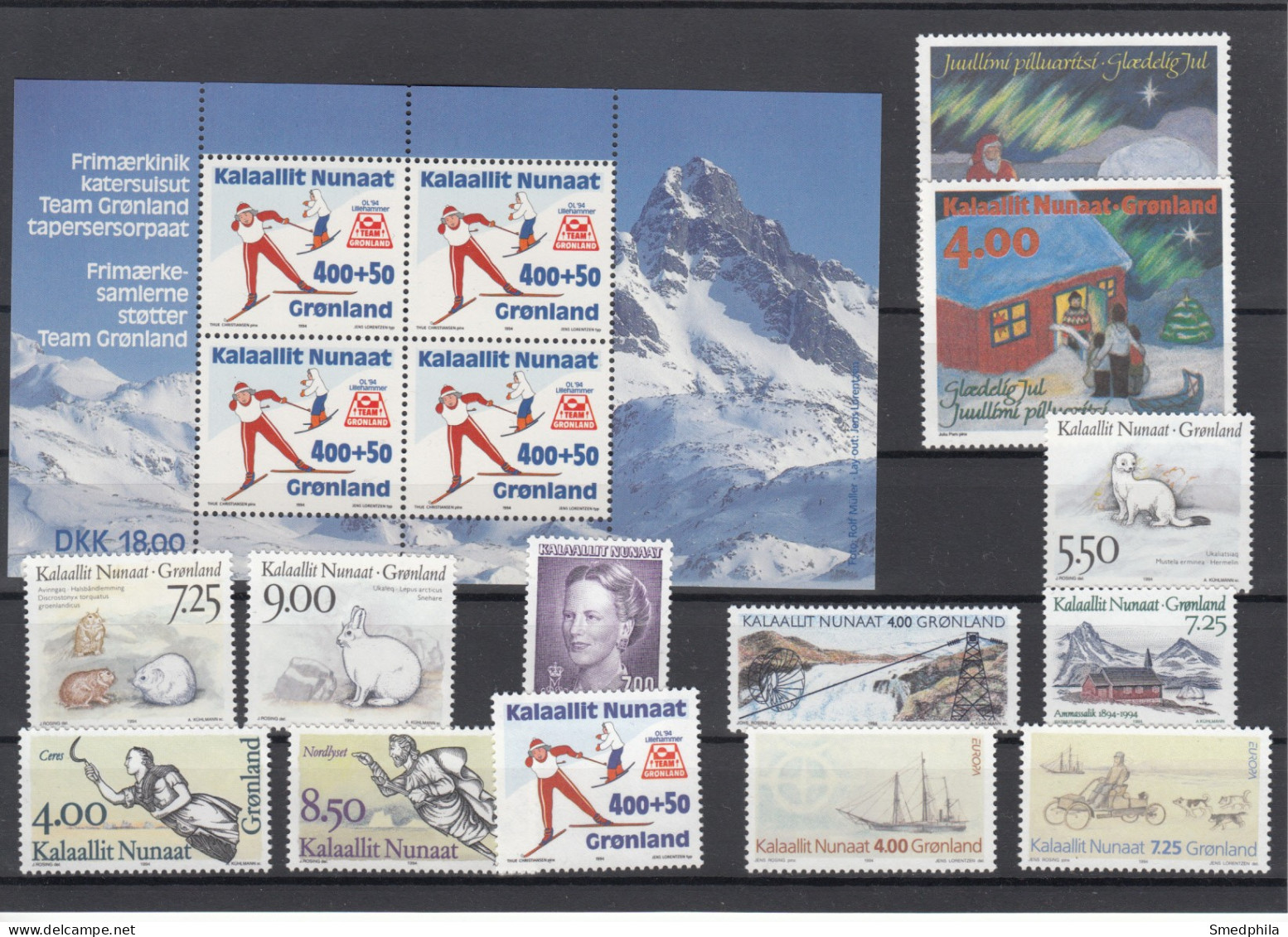 Greenland 1994 - Full Year MNH ** - Années Complètes