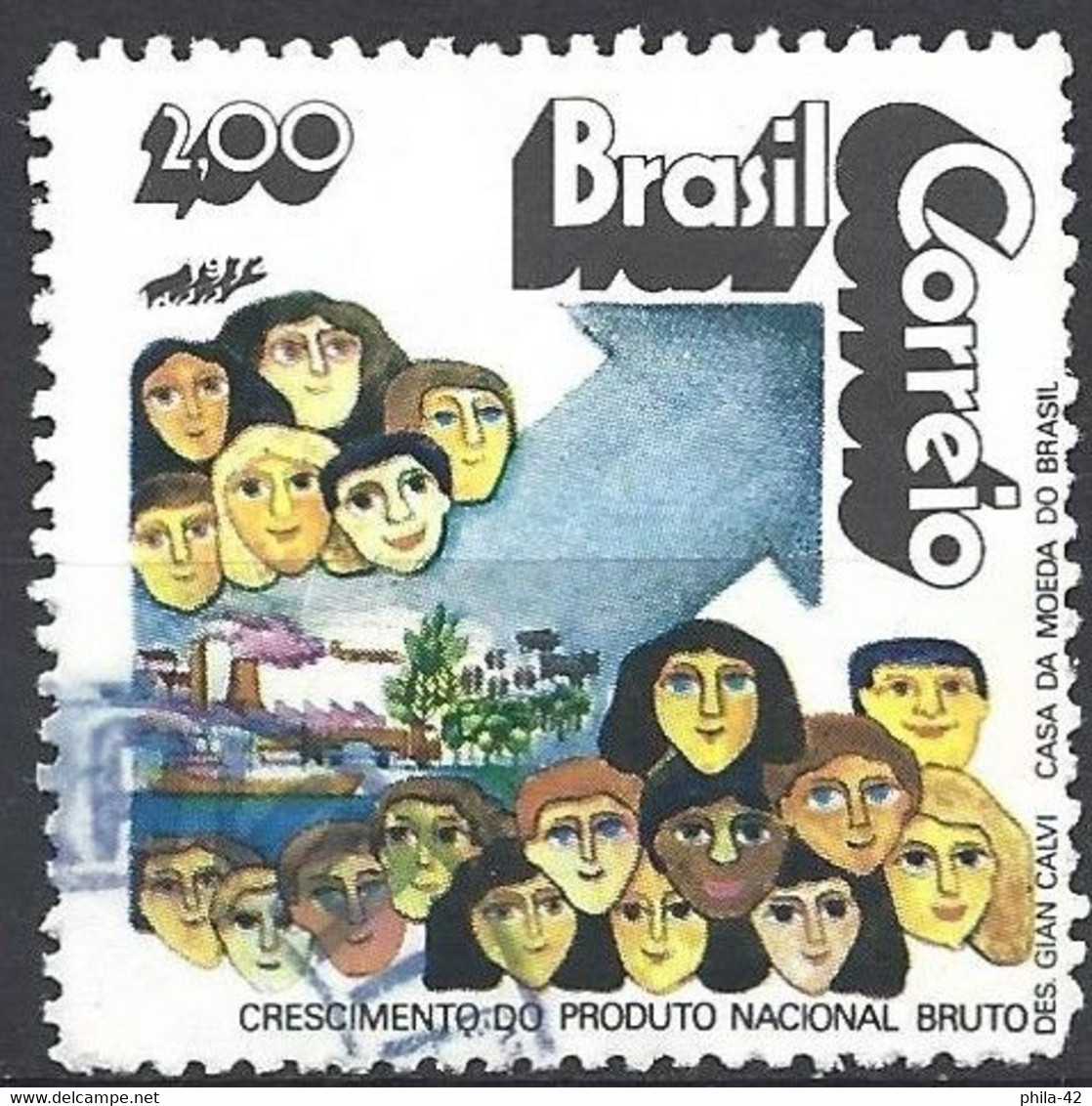 Brazil 1972 - Mi 1349 - YT 1025 ( Gross National Product ) - Oblitérés
