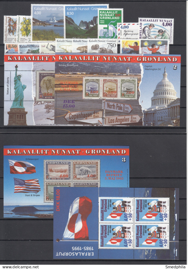 Greenland 1995 - Full Year MNH ** - Années Complètes