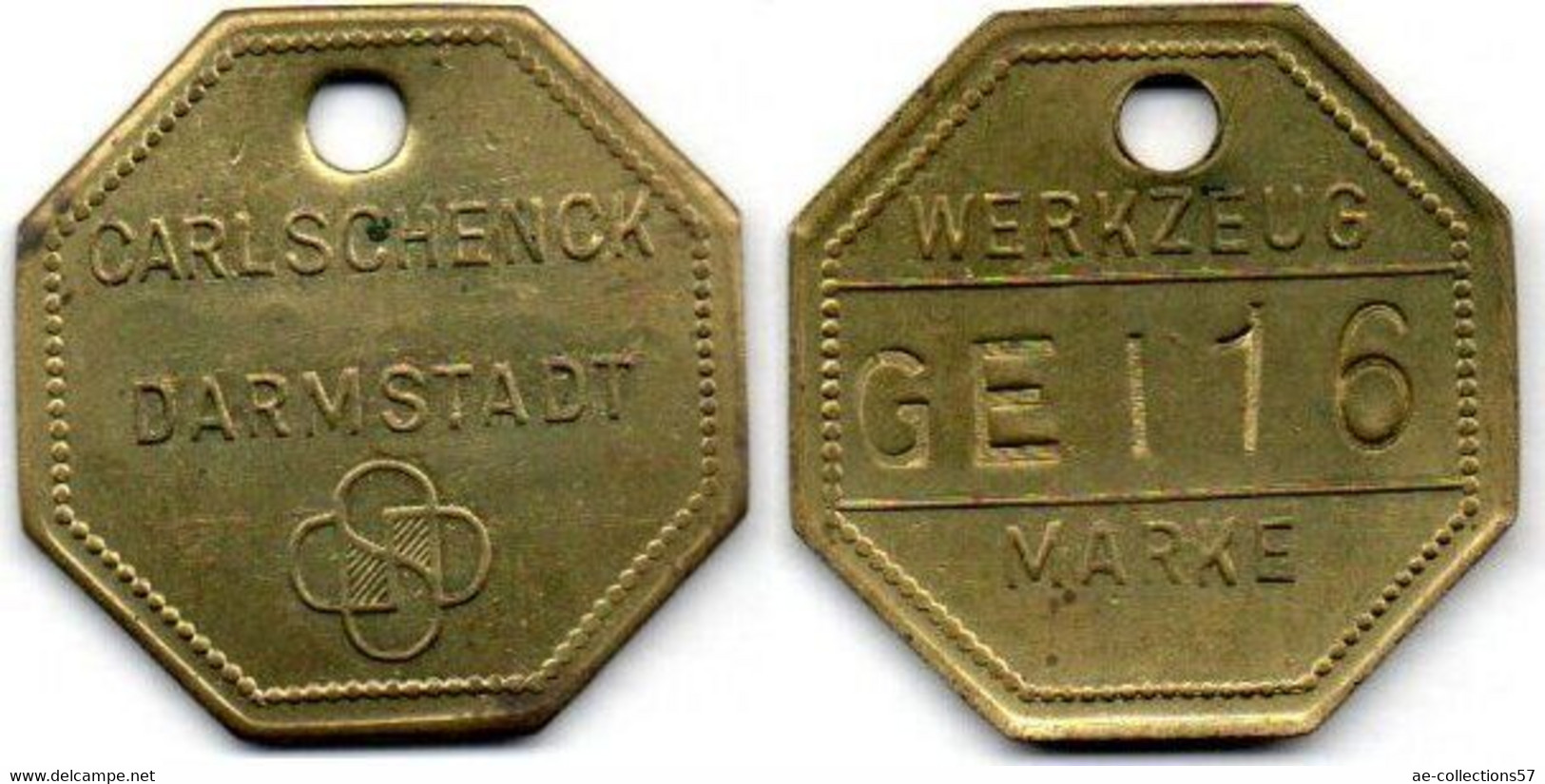 Darmstadt Jeton De Vestiaire Carlschenck SUP - Monedas/ De Necesidad