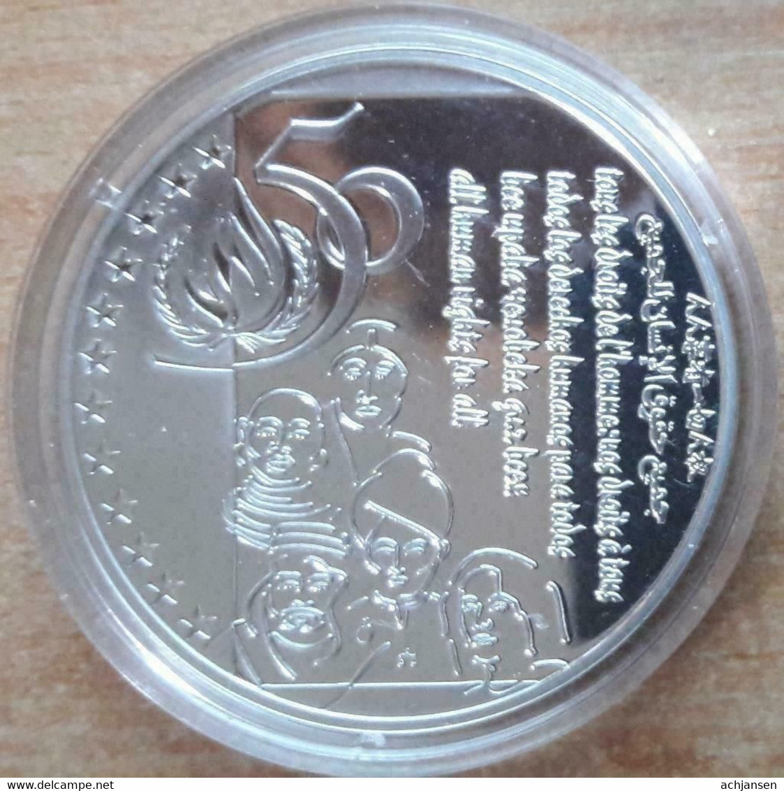 Belgium, 5 Ecu 1998 - Silver Proof - Ecus (gold)