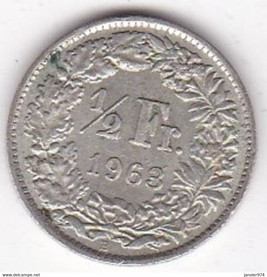 Suisse. 1/2 Franc 1963 B, En Argent - 1/2 Franken