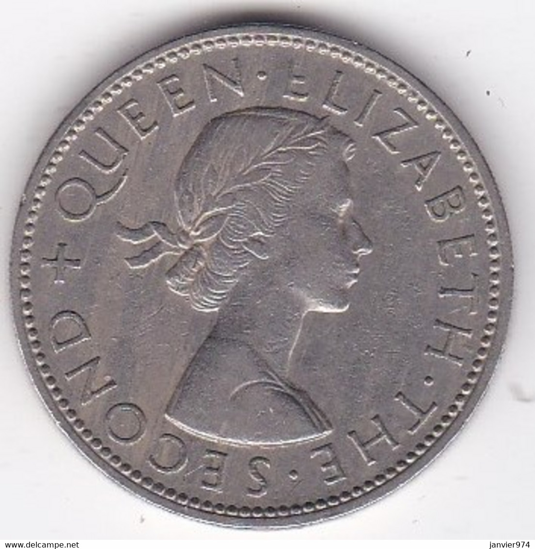 New Zealand. 1 Florin 1962 Elizabeth II. Copper-Nickel. KM# 28.1 - New Zealand