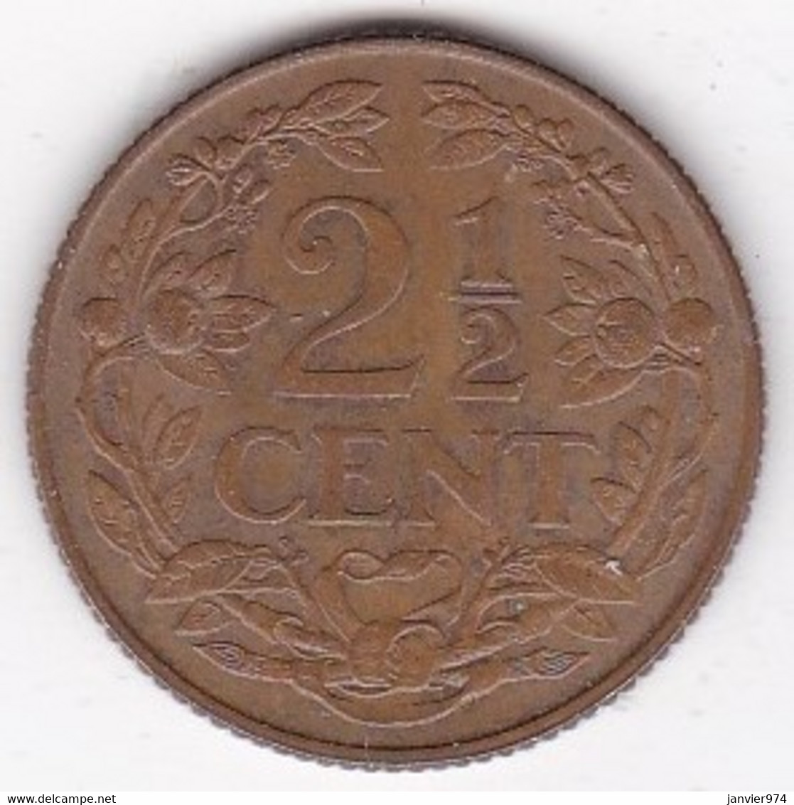 Antilles Néerlandaises 2 1/2 Cents 1965 Juliana, En Bronze , KM# 5 - Antilles Néerlandaises