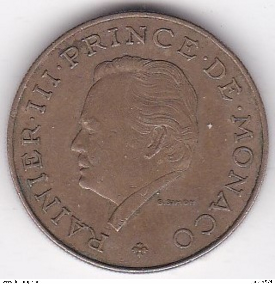 Monaco 10 Francs 1977, Rainier III , En Cupro Nickel Alu - 1960-2001 Nieuwe Frank