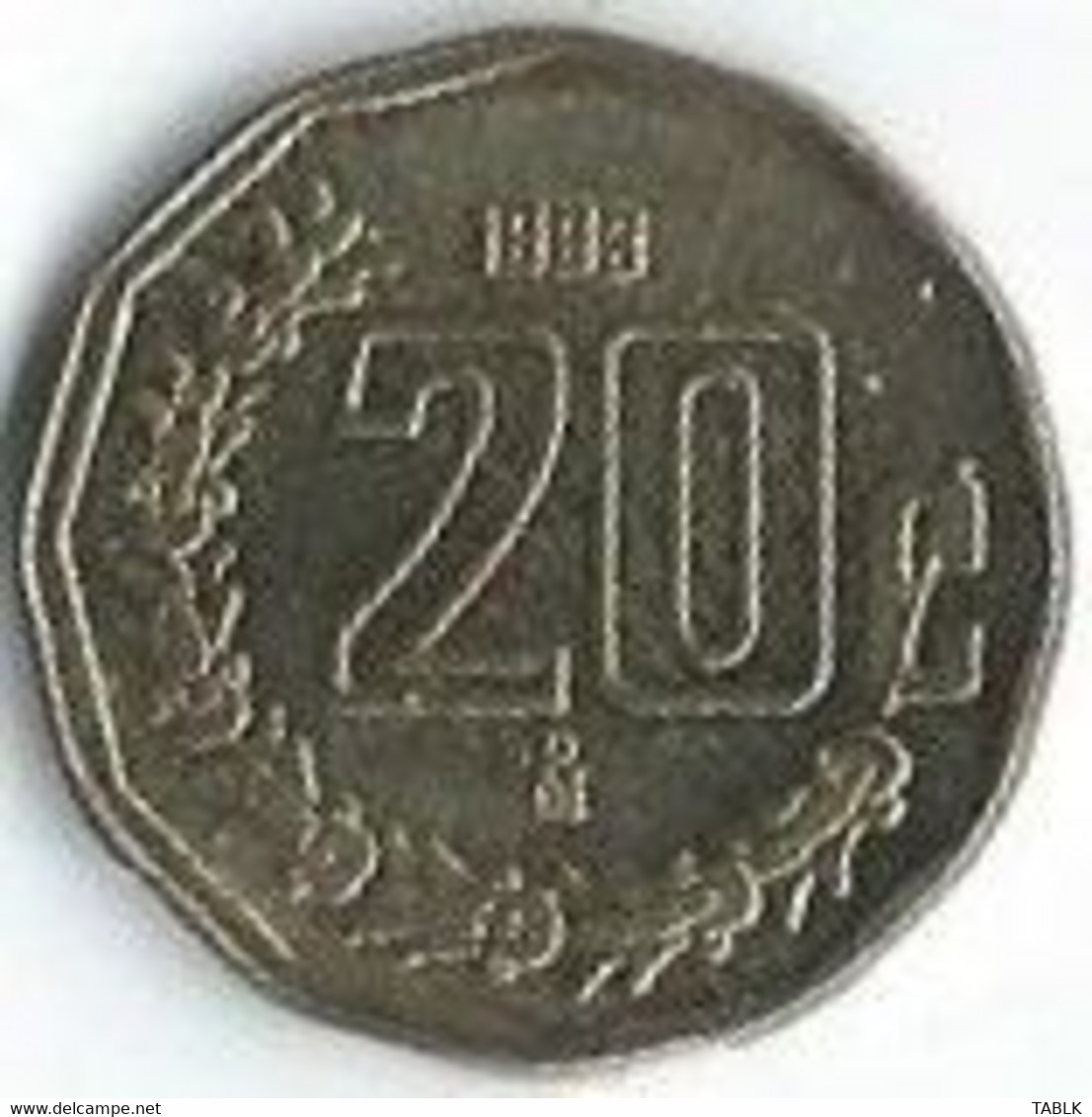 MM508 - MEXICO - 20 CENTAVOS 1993 - Mexique