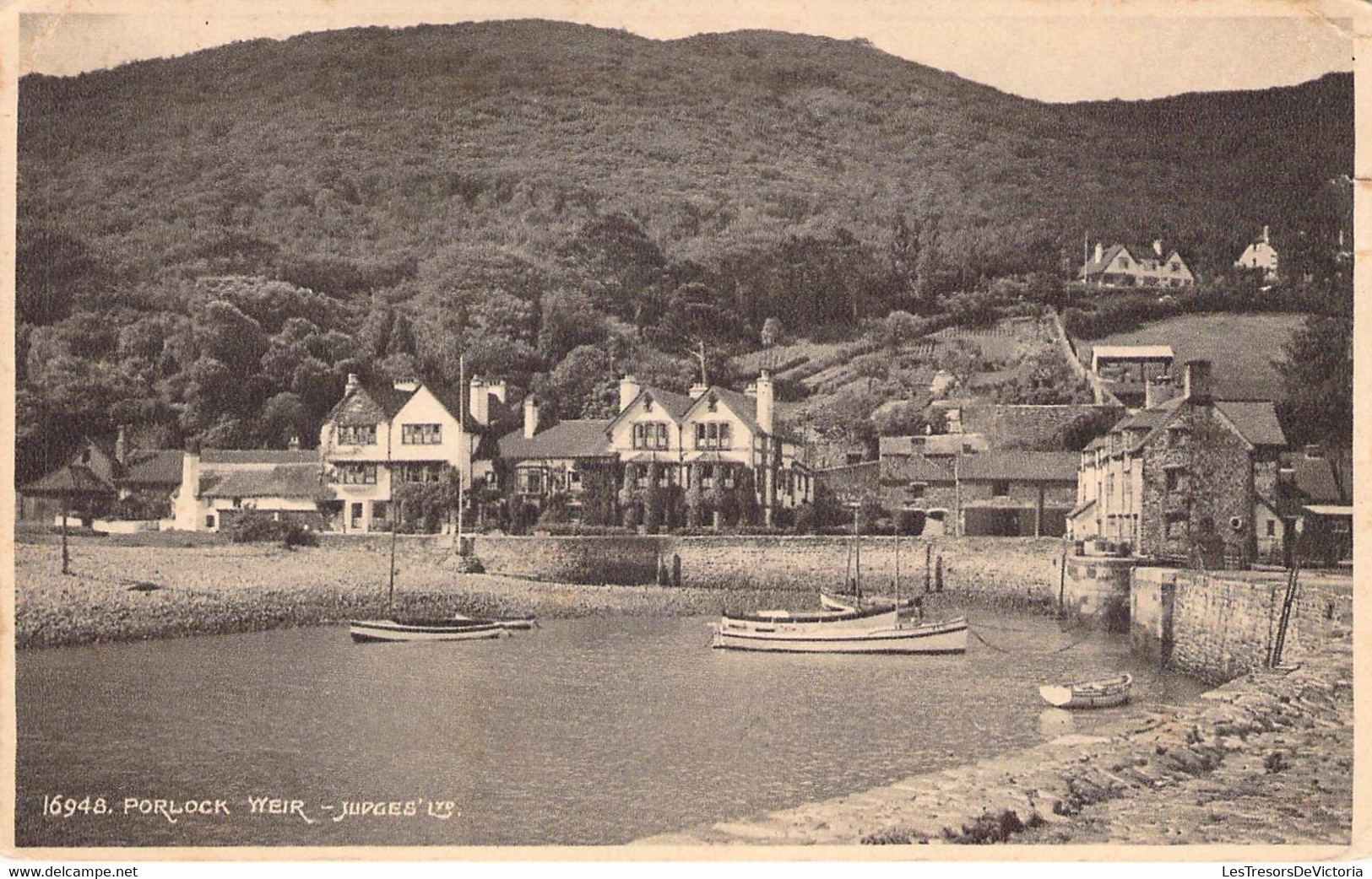 CPA Royaume Uni - Angleterre - Somerset - Porlock Weir - Judges Ltd. Hastings - Oblitérée Minehead - Barques - Other & Unclassified