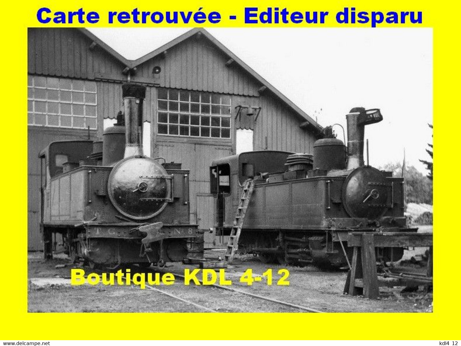 BVA 648-04 - Loco Piguet 030 T N° 8 Et 4 Au Dépôt Du MORTIER-GUMOND - Corrèze - TC - Matériel