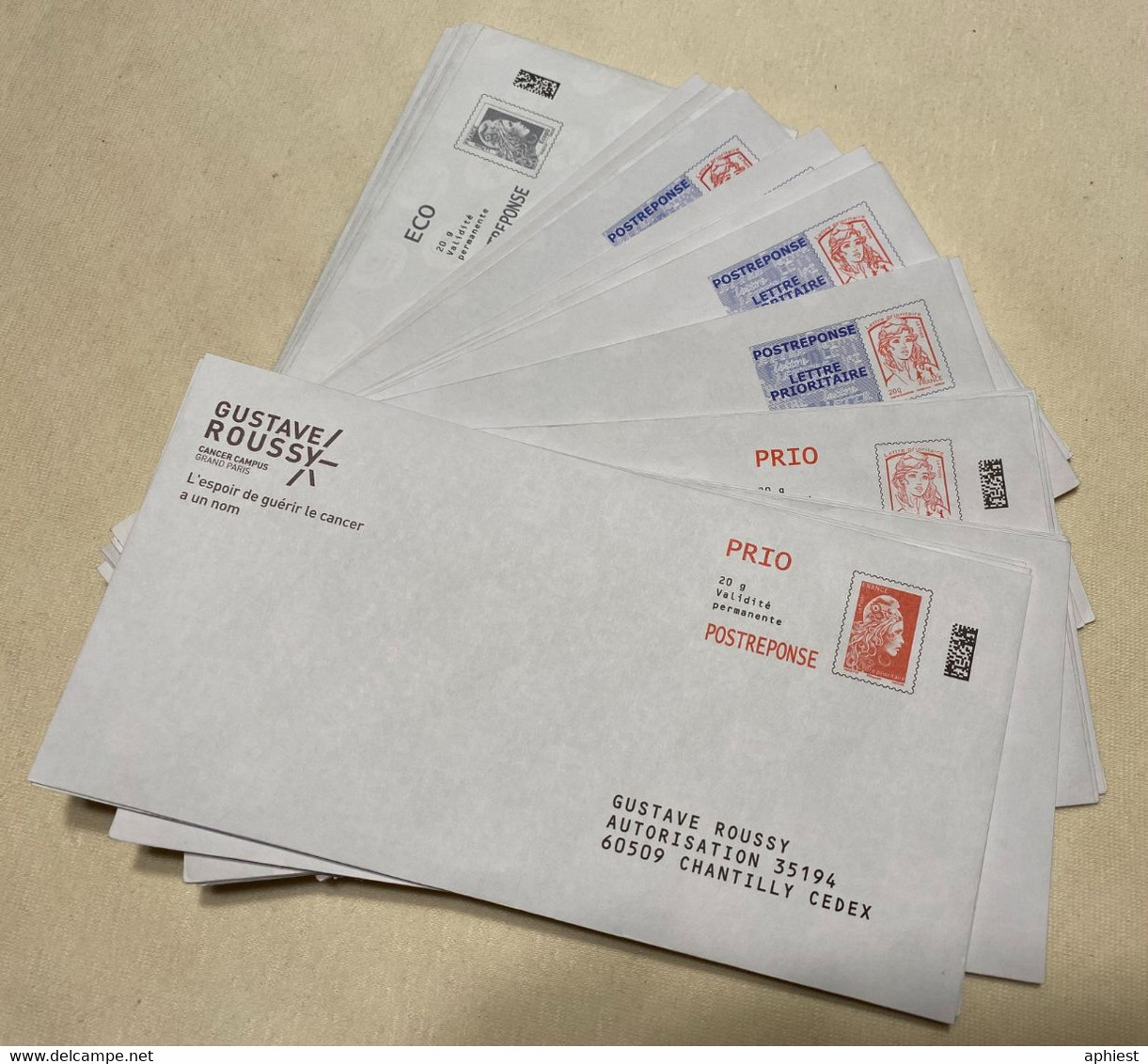 39 Exemplaires De PAP Prio Postereponse Grandes Enveloppes De Plusieurs Types - Prêts-à-poster: Réponse