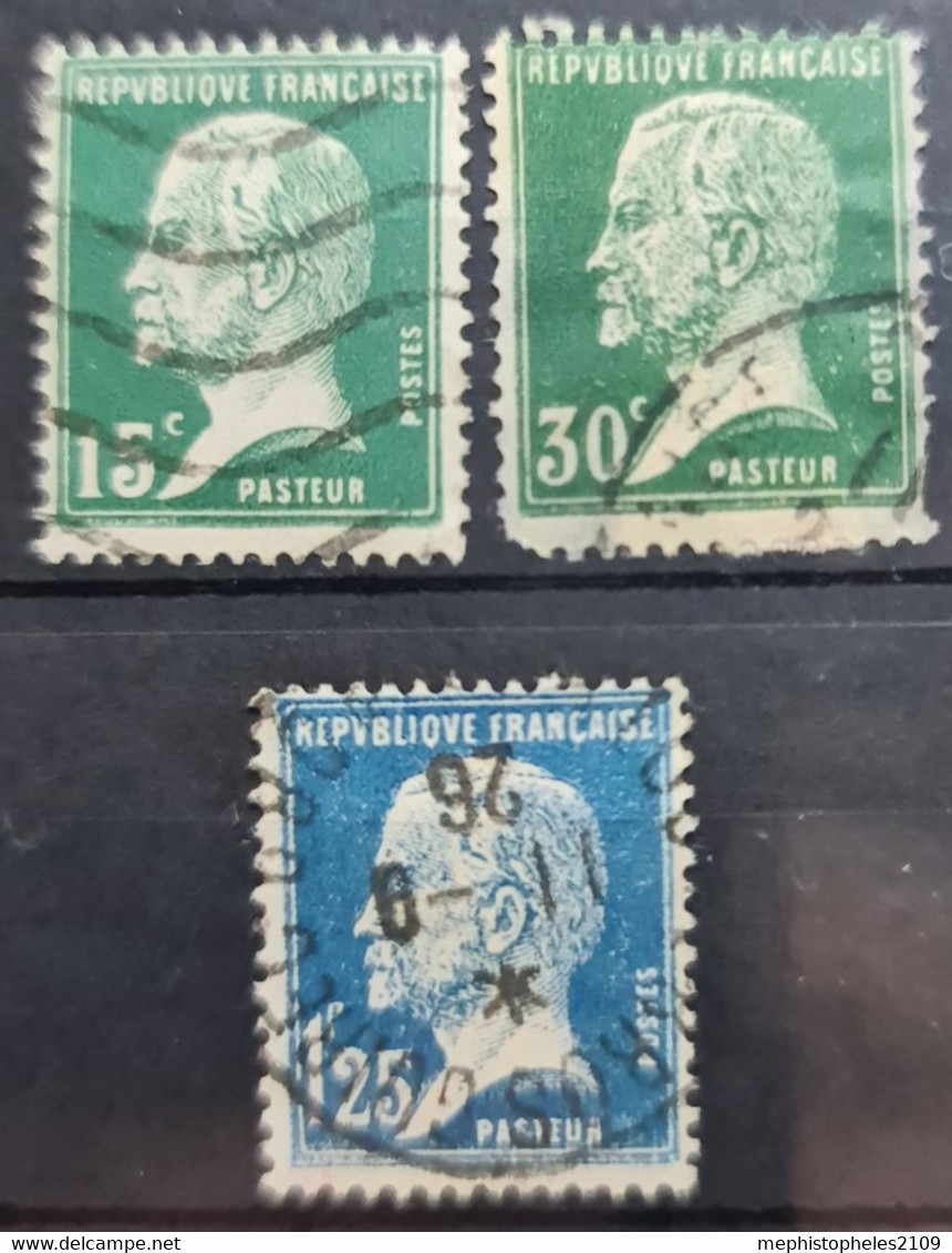 FRANCE 1923/26 - Canceled - YT 171, 174, 180 - Oblitérés