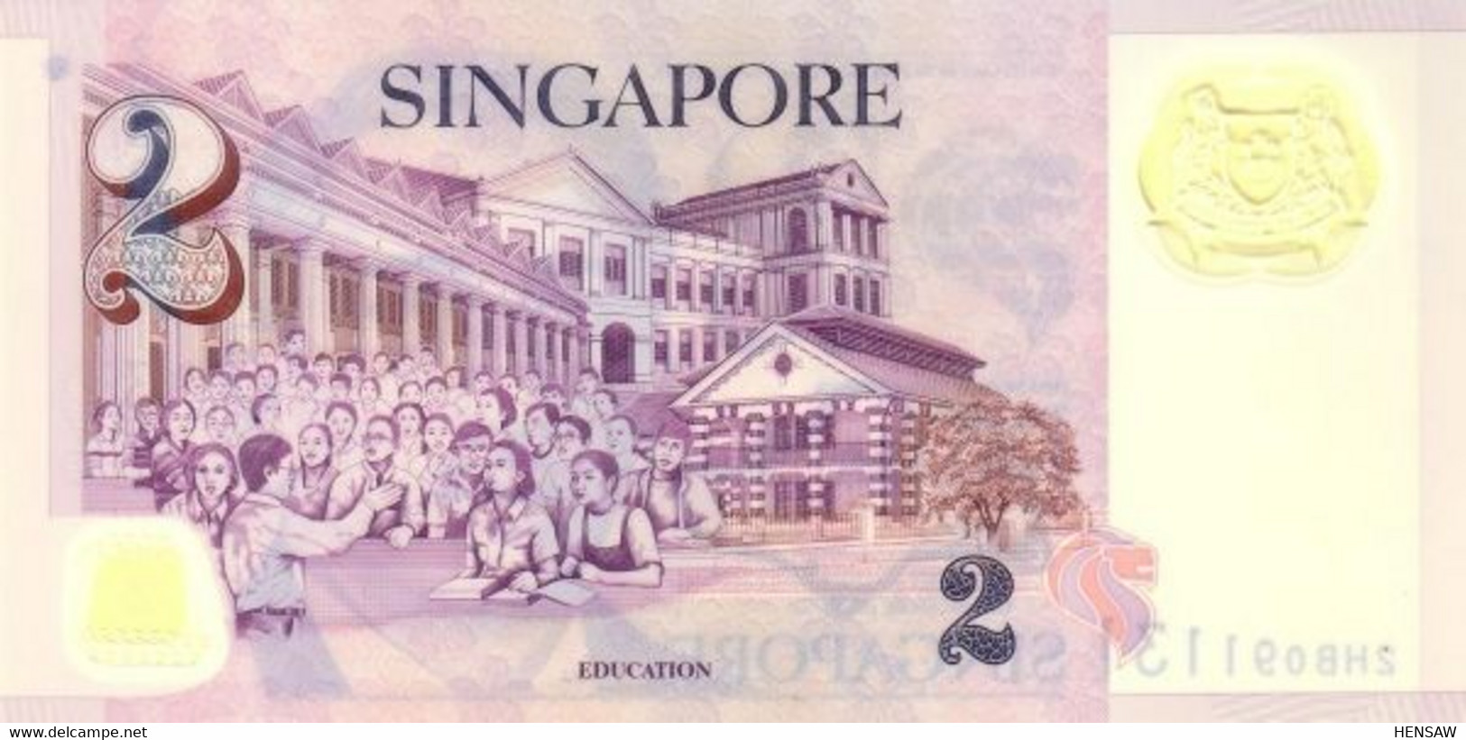 SINGAPORE 2 DOLLARS P 46a 2006 UNC SC NUEVO - Singapore