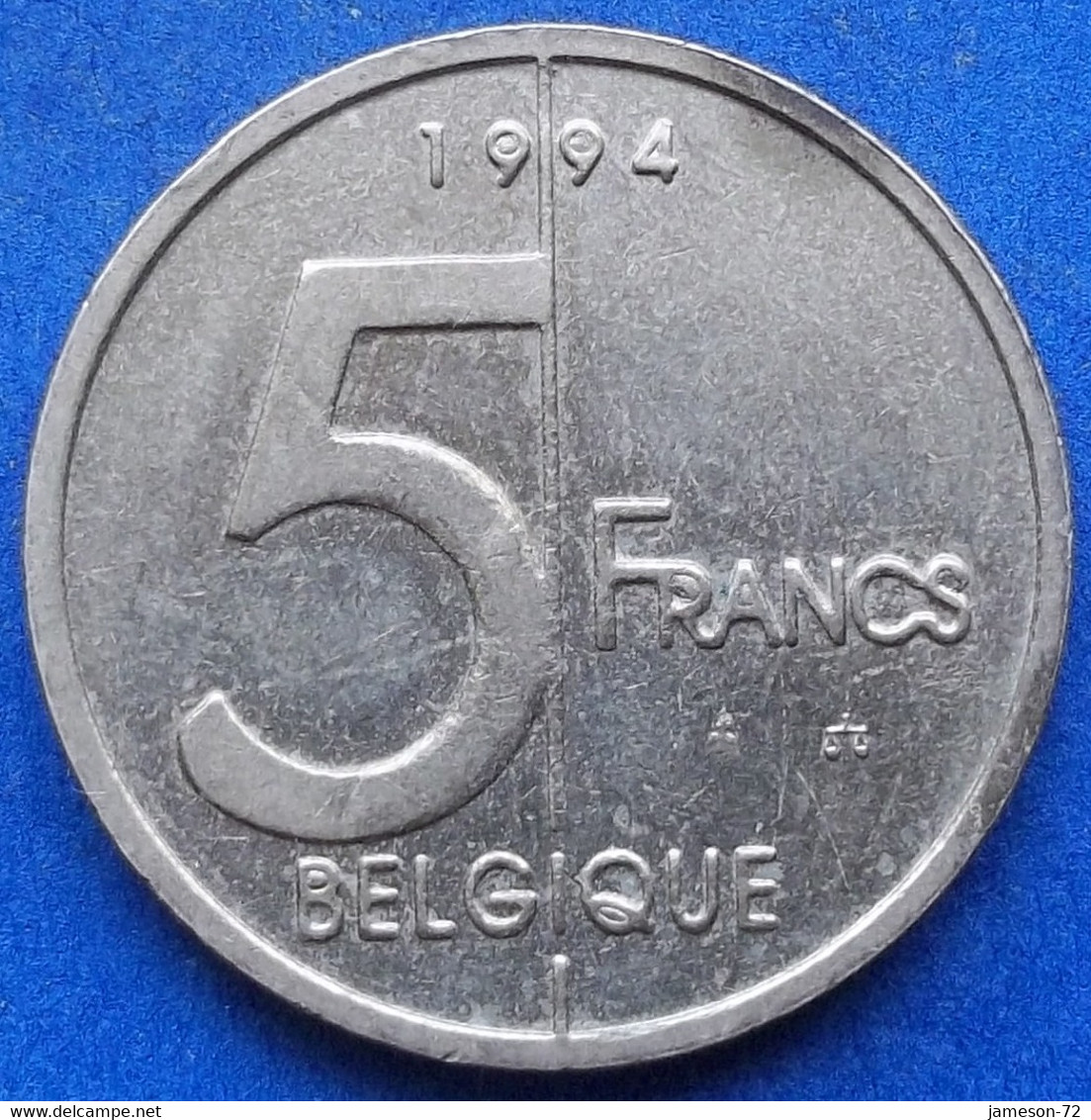 BELGIUM - 5 Francs 1994 French KM# 189 Albert II (1993-2002) - Edelweiss Coins - 5 Francs