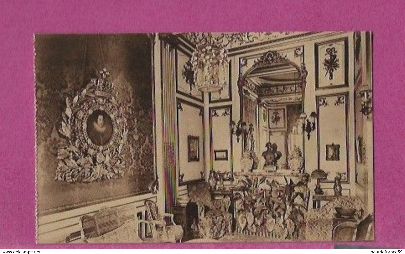 Carte Postale Souvenir Intérieur CHATEAU BELOEIL  Boudoir      - édition Dath Rue De L église - Sammlungen & Sammellose