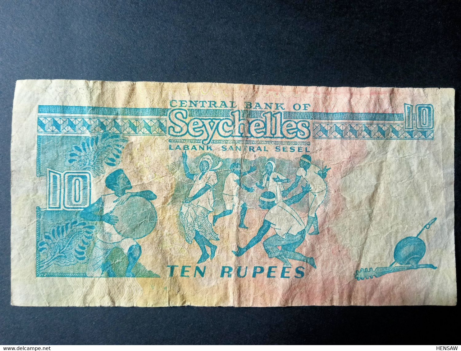 SEYCHELLES 10 RUPEES P 32 1989 USADO USED - Seychelles