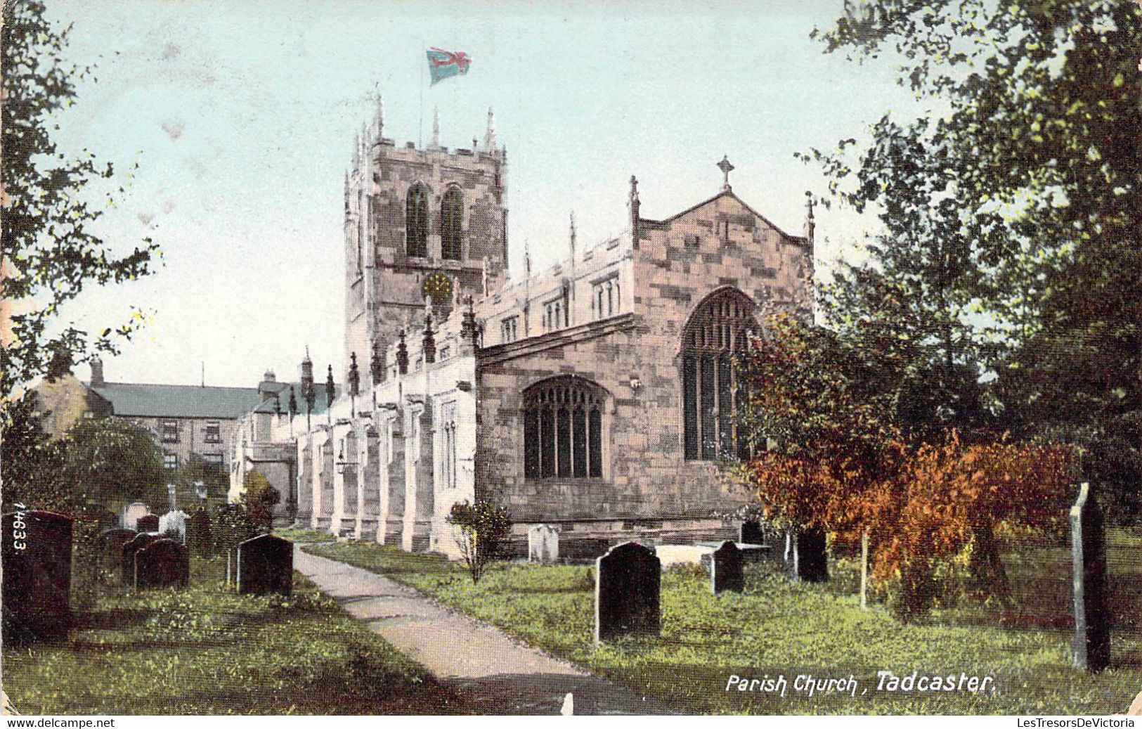 CPA Royaume Uni - Angleterre - Yorkshire - Tadcaster - Parish Church - The Wrench Series - Oblitérée Décembre 1907 - Other & Unclassified