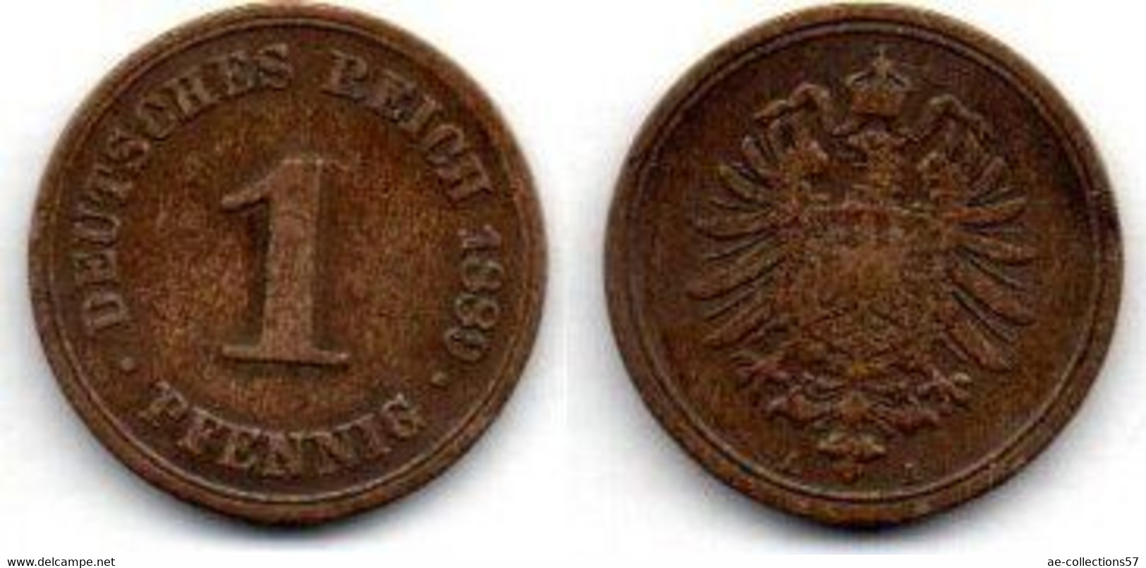 Allemagne - Deutschland - Germany 1 Pfennig 1889 A TB - 1 Pfennig