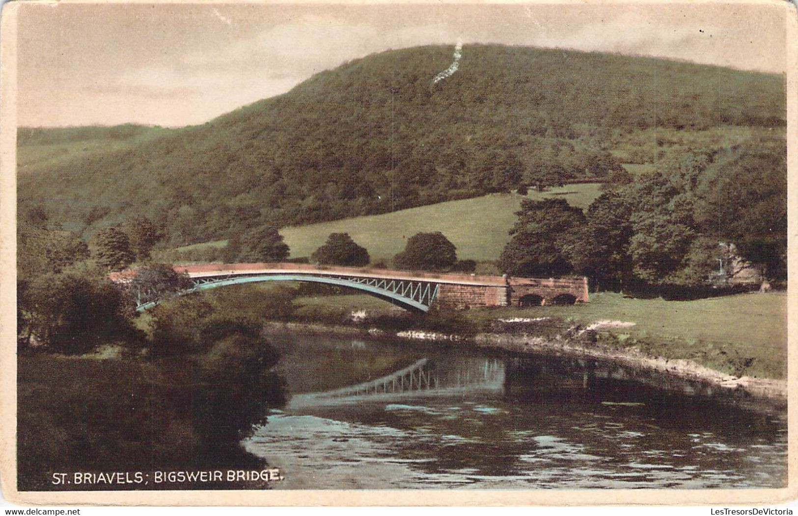 CPA Royaume Uni - Angleterre - Gloucestershire - Bigsweir Bridge - St. Briavels - Colorisée - Pont - Rivière - Sonstige & Ohne Zuordnung