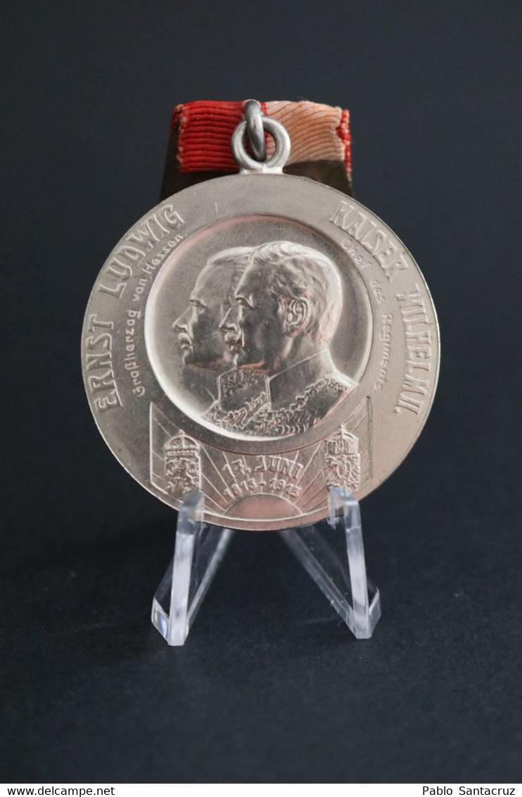 Death Centenary Medal Ernst Ludwig Von Hessen Wilhelm II Kaiserreich 1813-1913 Germany - Allemagne