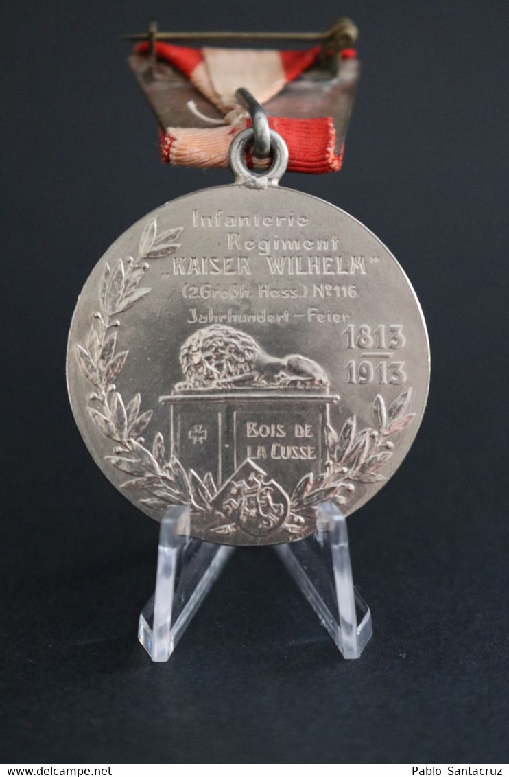 Death Centenary Medal Ernst Ludwig Von Hessen Wilhelm II Kaiserreich 1813-1913 Germany - Duitsland