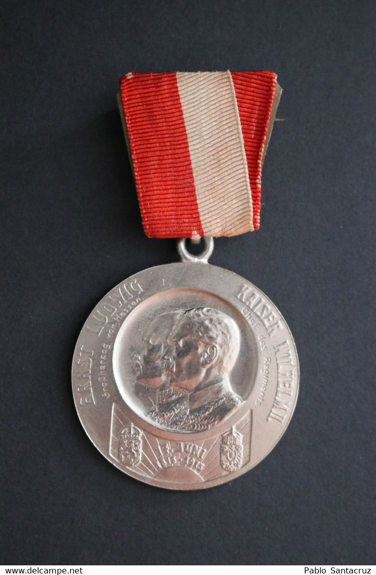 Death Centenary Medal Ernst Ludwig Von Hessen Wilhelm II Kaiserreich 1813-1913 Germany - Germany