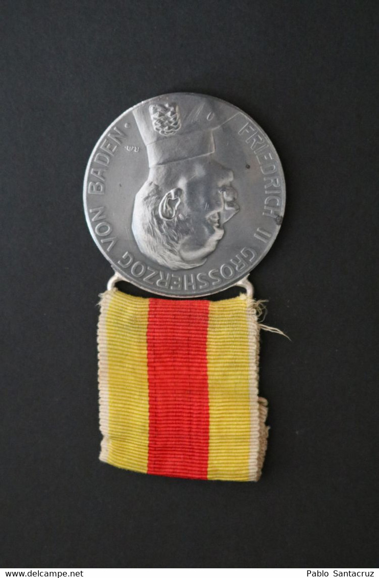 WW1 Medal Of Merit For Friedrich II Grossherzog Von Baden 1914-1918. 1917 Model. - Germania