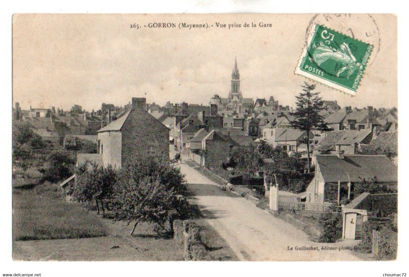 (53) 398, Gorron, Le Guillochet 265, Vue Prise De La Gare - Gorron