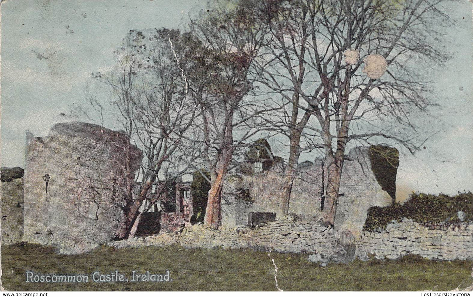 CPA Irlande - Roscommon Castle - Series Of Fine Arts Postcards - Oblitérée 1911 - Colorisée - Ruines - Brillante - Roscommon