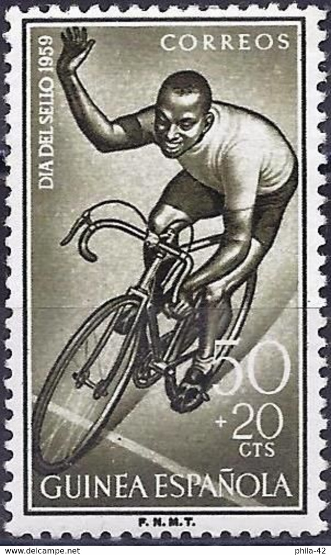 Spanish Guinea 1959 - Mi 362 - YT 412 ( Stamp Day : Cycling ) MNH** - Guinea Española