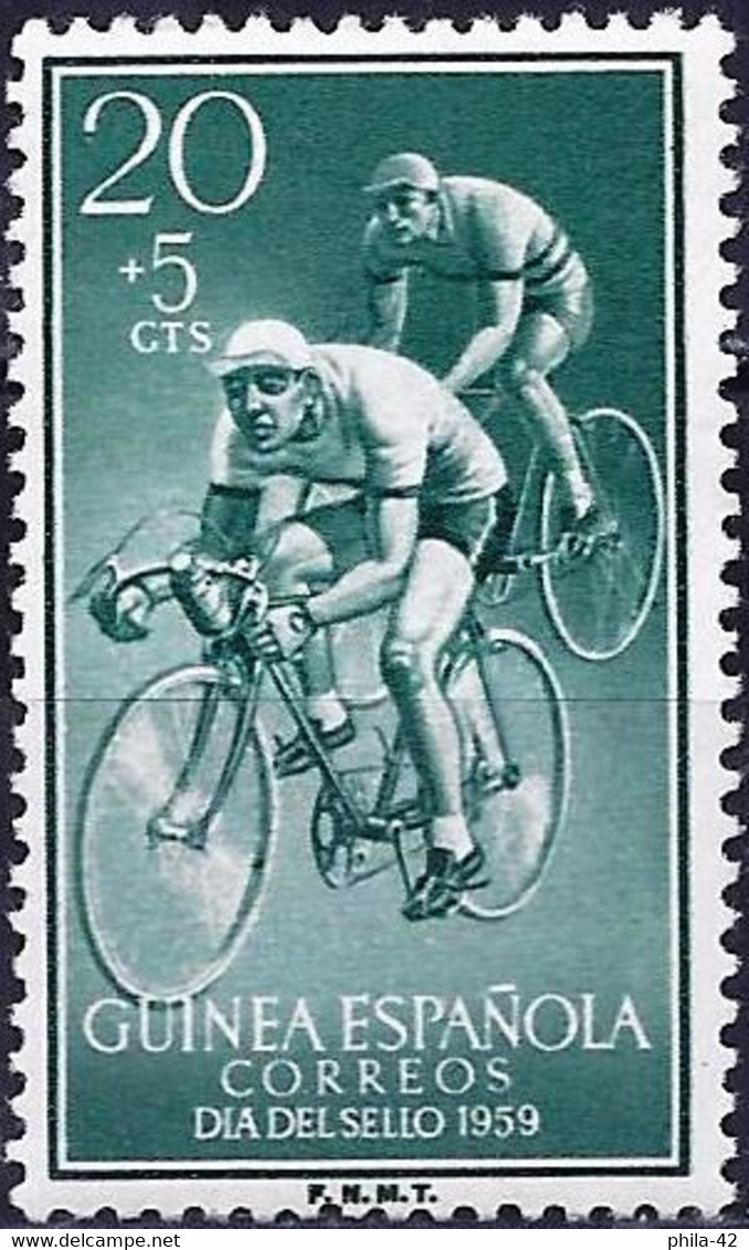 Spanish Guinea 1959 - Mi 361 - YT 411 ( Stamp Day : Cycling ) MNH** - Guinea Española