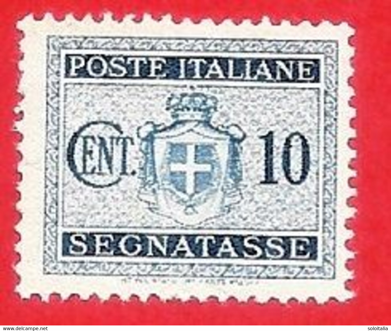 1945 (86) Segnatasse Stemma Senza Fasci Filigrana Ruota Cent. 10 Senza Gomma - Leggi Il Messaggio Del Venditore - Strafport