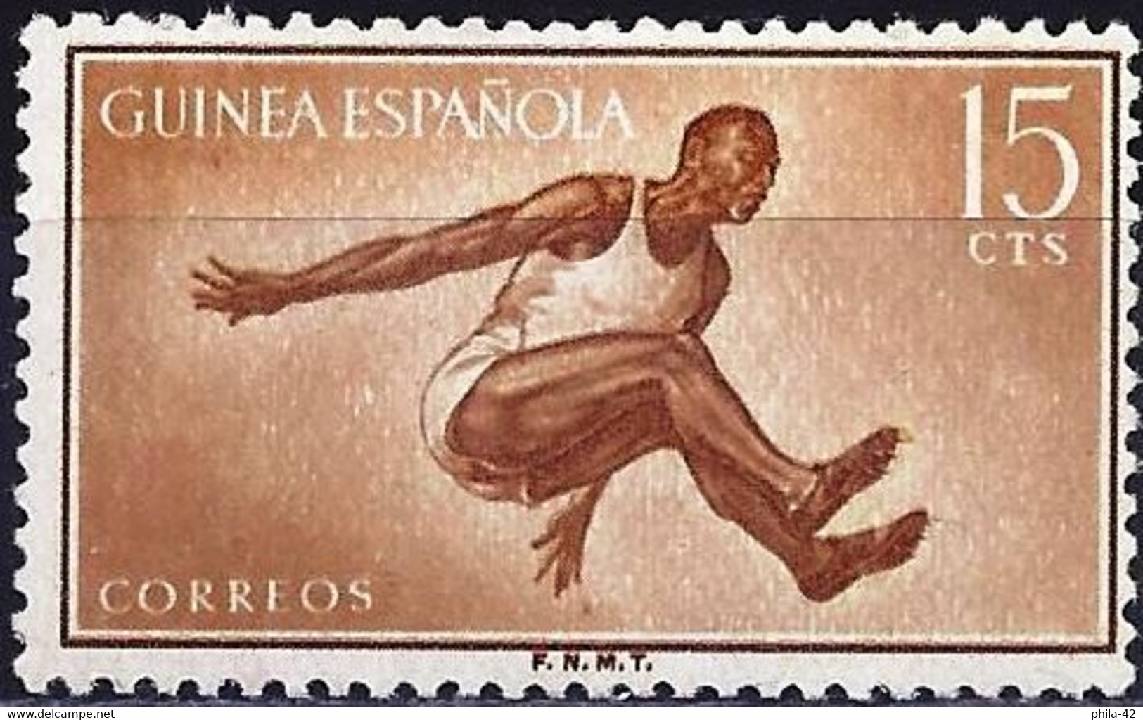 Spanish Guinea 1958 - Mi 343 - YT 393 ( Sport : Long Jump ) MNH** - Guinea Española