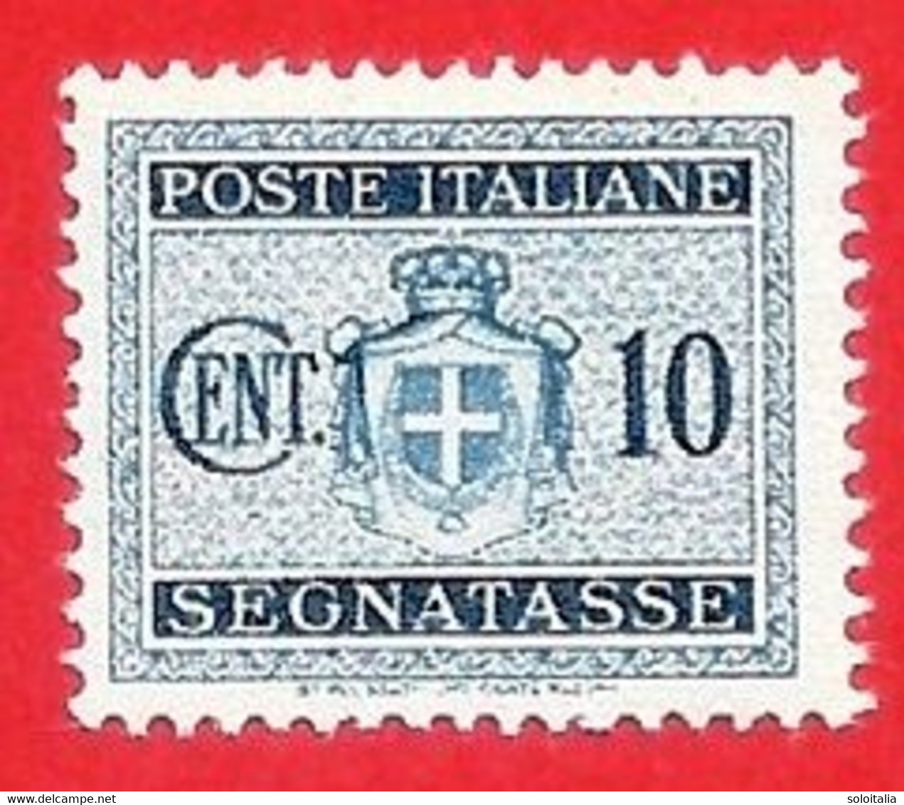 1945 (86) Segnatasse Stemma Senza Fasci Filigrana Ruota Cent. 10 Senza Gomma - Leggi Il Messaggio Del Venditore - Segnatasse