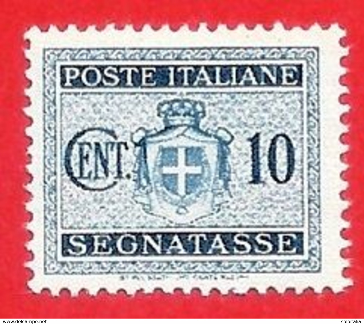1945 (86) Segnatasse Stemma Senza Fasci Filigrana Ruota Cent. 10 Senza Gomma - Leggi Il Messaggio Del Venditore - Strafport