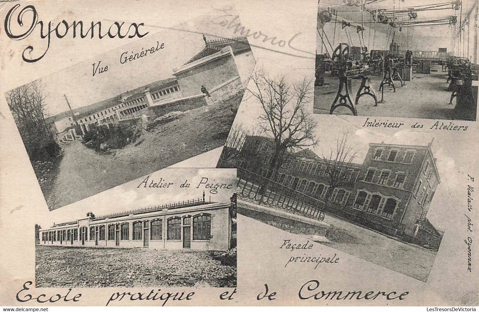 CPA Oyonnax - Ecole Pratique Et De Commerce - Atelier Du Peigne - Interieur Des Ateliers - Multivues - Ecoles