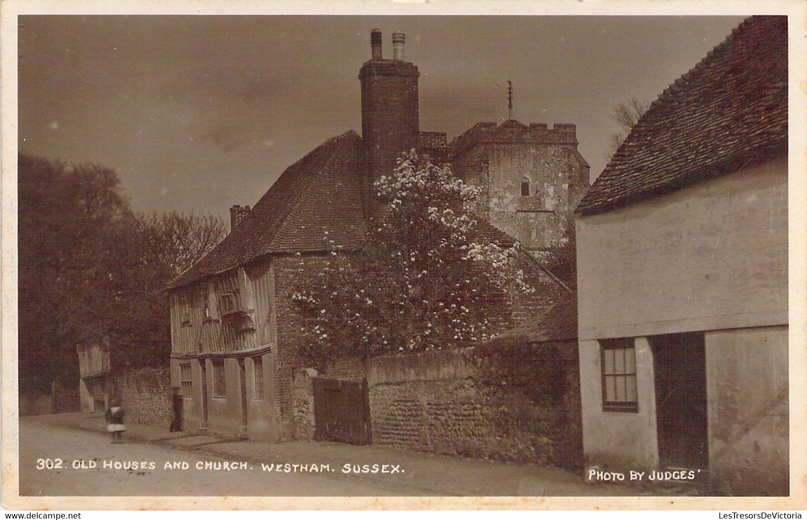 CPA Royaume Uni - Angleterre - Sussex - Old Houses And Church - Westham - Photo By Judges - Andere & Zonder Classificatie