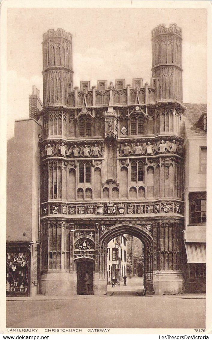 CPA Royaume Uni - Angleterre - Kent - Canterbury - Christchurch Gateway - Photochrom Co. Ltd. - Monument - Arche - Canterbury