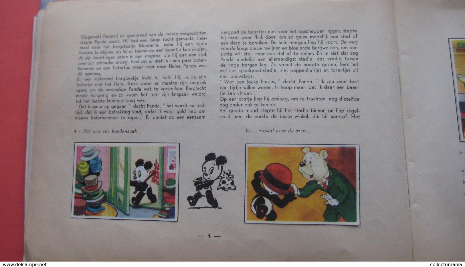 1e druk - REKLAME strip chromo ALBUM,  Panda en de meester-kruidenier, ill. Maarten Toonder, 1959 DE VOLHARDING
