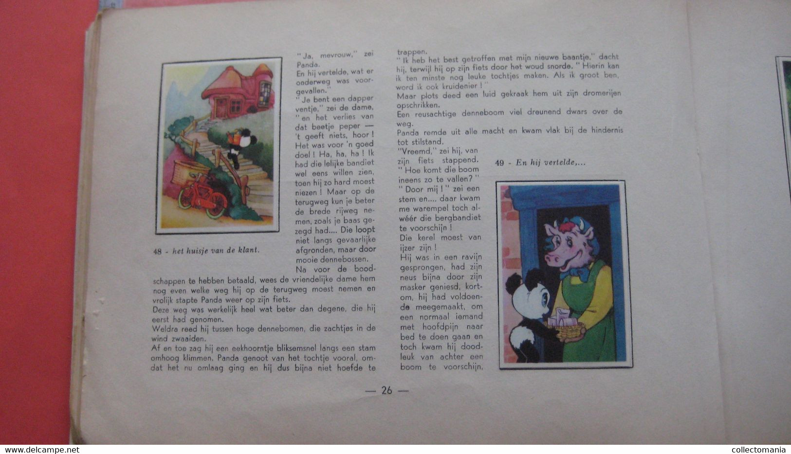 1e druk - REKLAME strip chromo ALBUM,  Panda en de meester-kruidenier, ill. Maarten Toonder, 1959 DE VOLHARDING